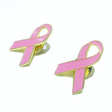 Pink Breast Cancer Awareness Ribbon Soft Hard Enamel Metal Lapel Badge Pins